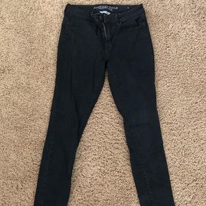 American Eagle Black Hi-Rise Jeggings